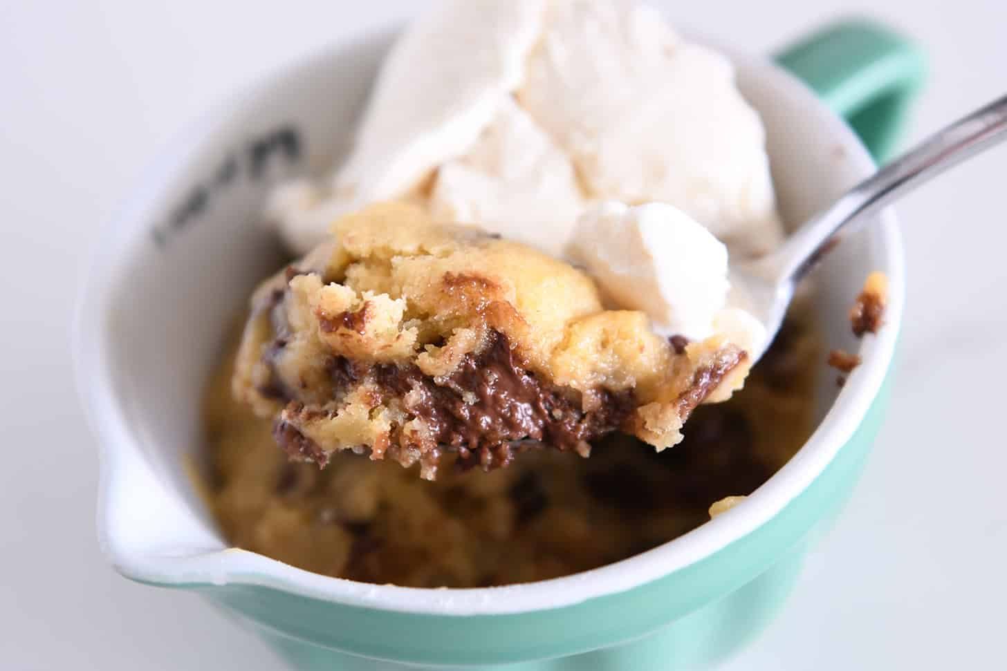 60-Second Chocolate Chip Mug Cookie