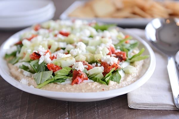 Easy 7-Layer Greek Hummus Dip