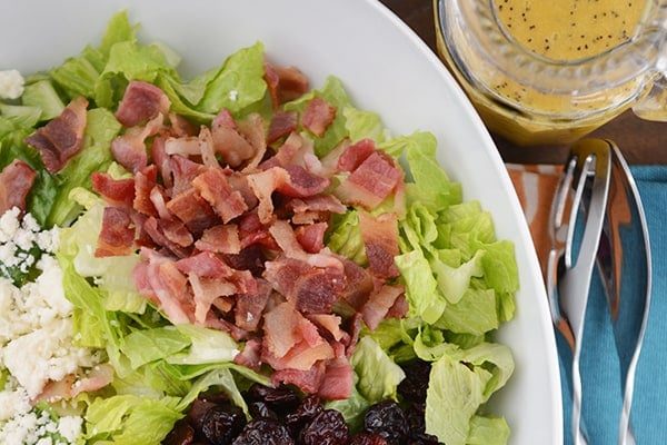 Amazing Romaine Salad with Light Poppy Seed Vinaigrette