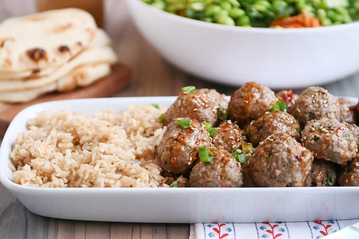 Asian-Style Meatballs with Sweet Chili Sauce