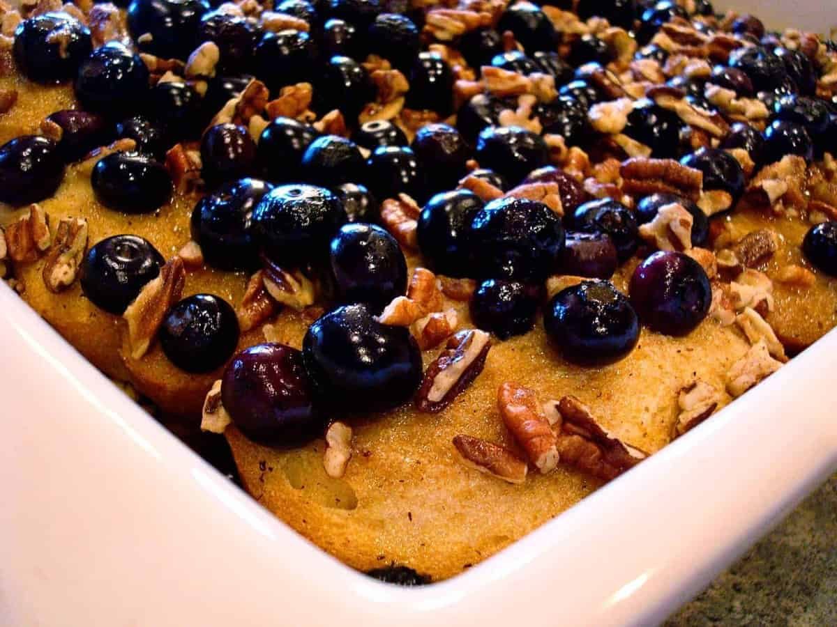 Baked Blueberry Pecan French Toast