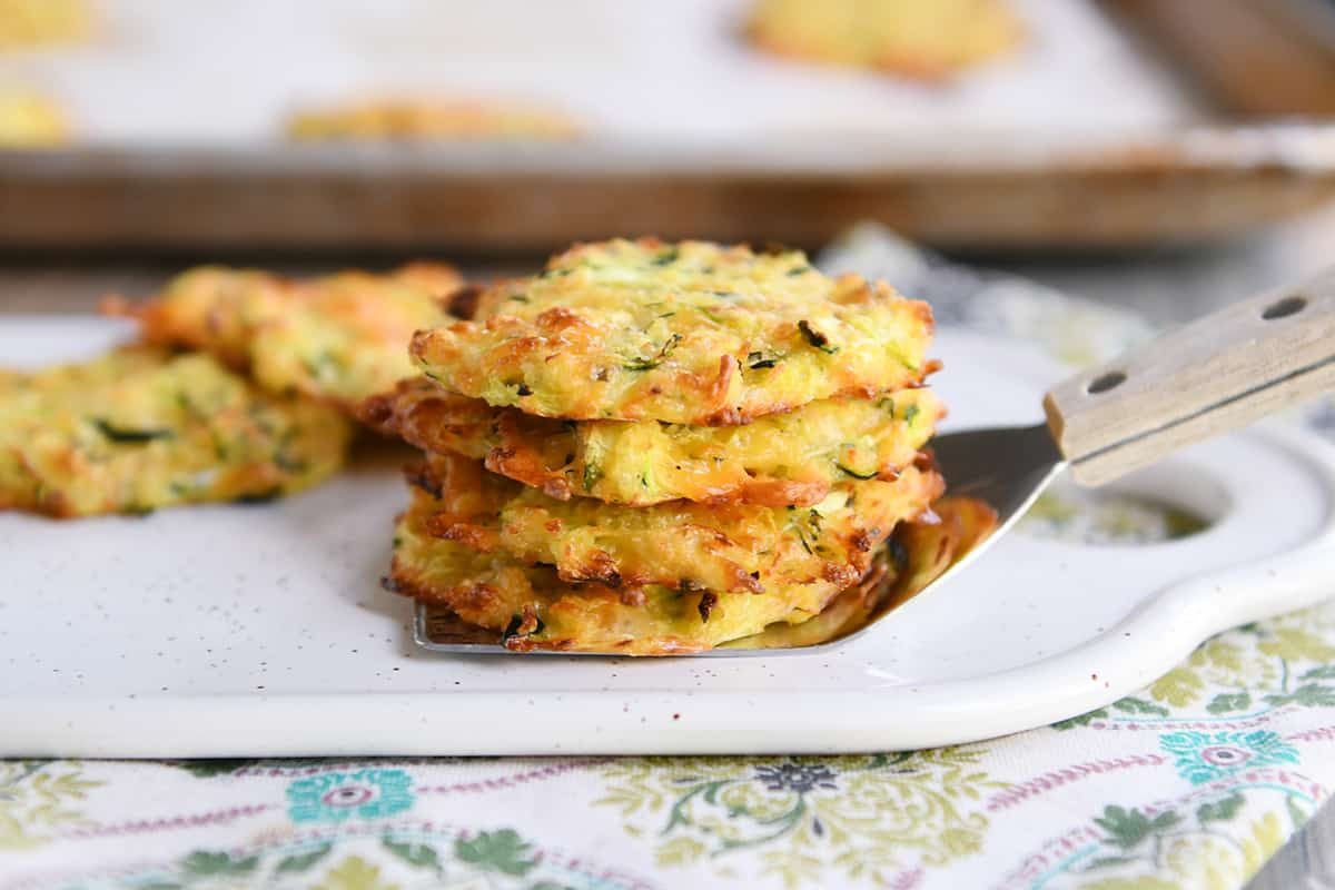 Baked Cheesy Zucchini Bites