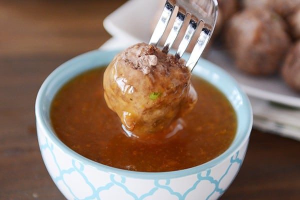 Baked Orange Glazed Meatballs