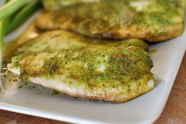 Baked Tilapia with Ginger and Cilantro