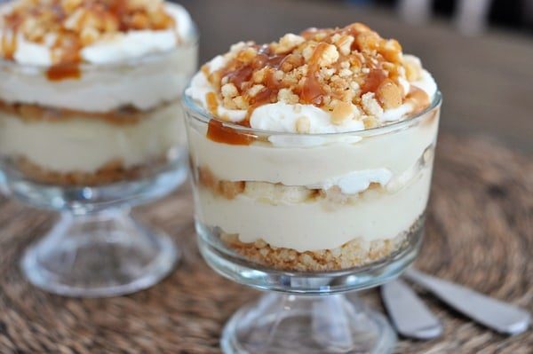 Banana Caramel Cream Trifles