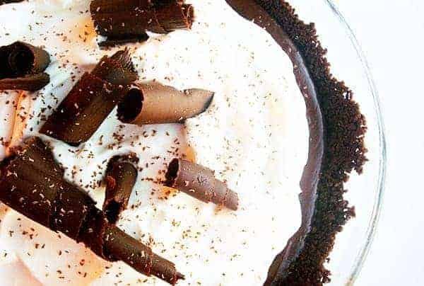 Bittersweet Chocolate Pudding Pie
