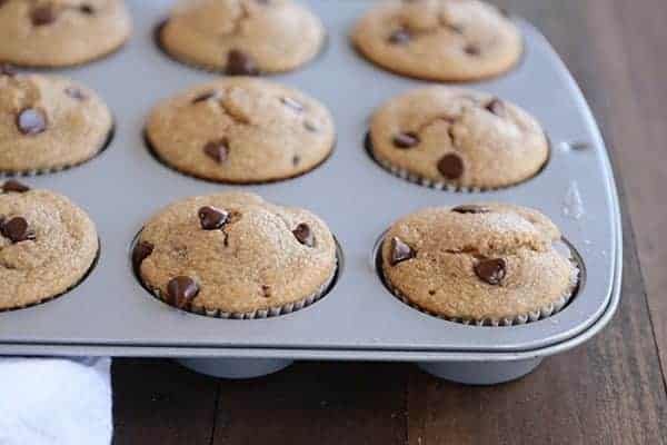 Quick Blender Banana Chocolate Chip Muffins {Gluten-Free}
