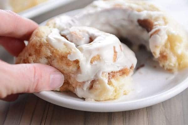 Flaky Buttermilk Biscuit Cinnamon Rolls {No Yeast, No Rising}