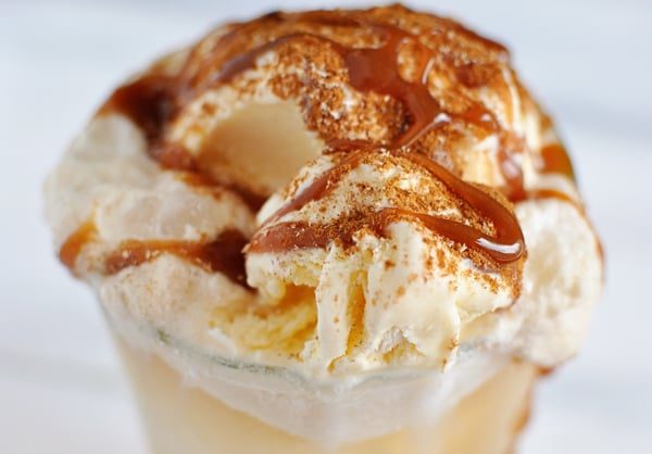 Caramel Apple Cider Floats