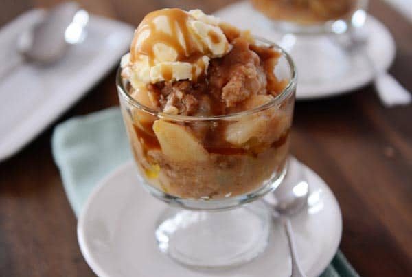 Divine Caramel Pear Crisp