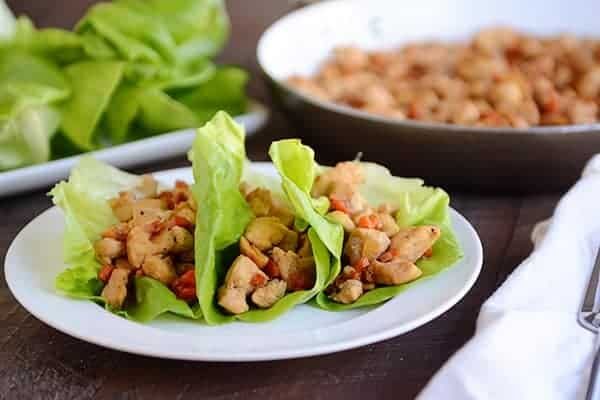 Cashew Chicken Lettuce Wraps