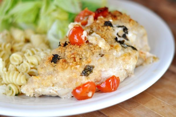 Cheesy Basil Stuffed Chicken Breasts