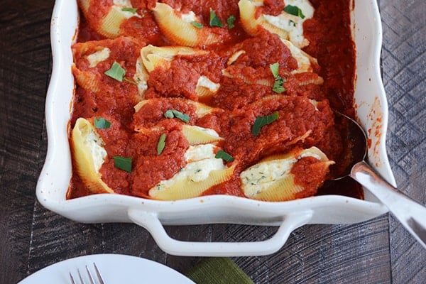 Cheesy Ricotta Stuffed Shells