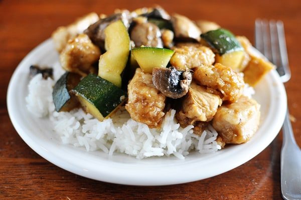 Chicken with Mushrooms and Zucchini
