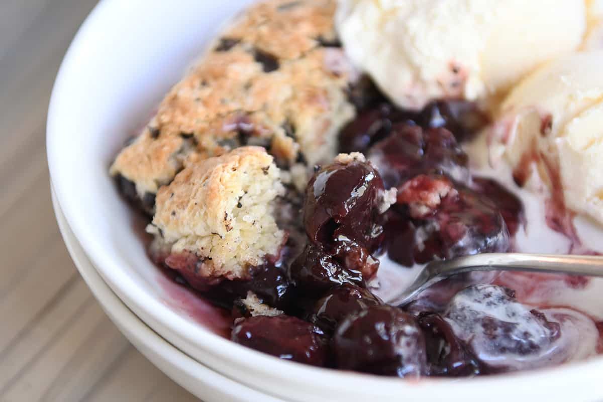 Cherry Chocolate Cobbler