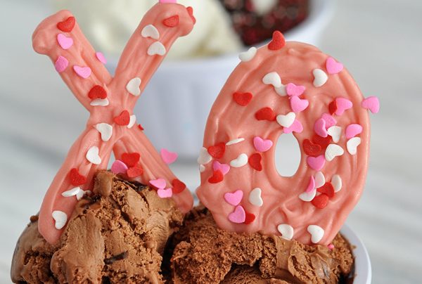 Chocolate X’s and O’s {Perfect Ice Cream Toppings!}
