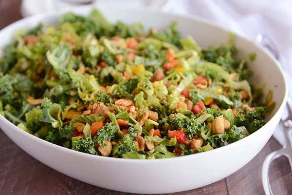 Chopped Thai Salad with Honey Garlic Dressing