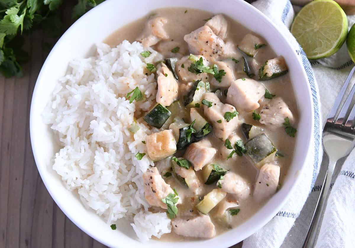 Coconut Lime Chicken and Zucchini