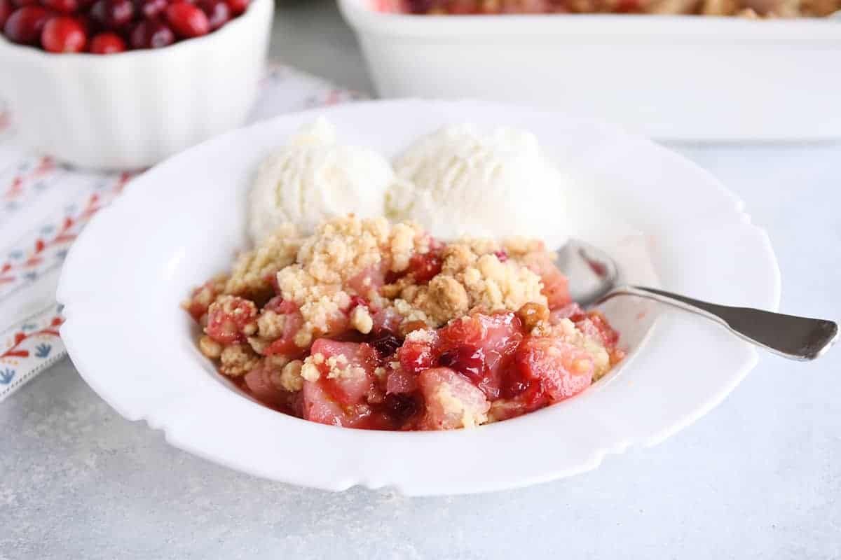 Cranberry Pear Crumble