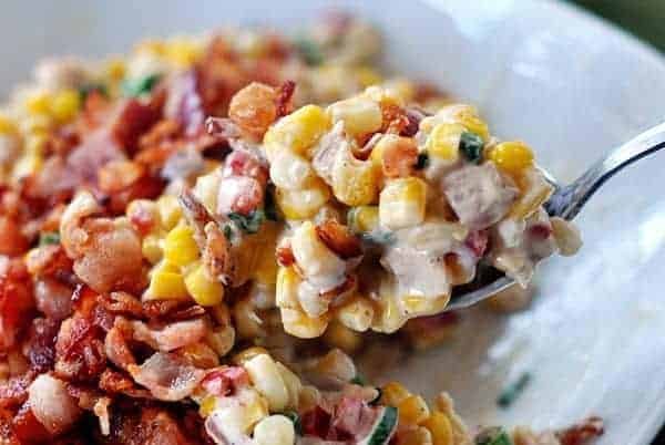 Creamy Confetti Corn with Bacon
