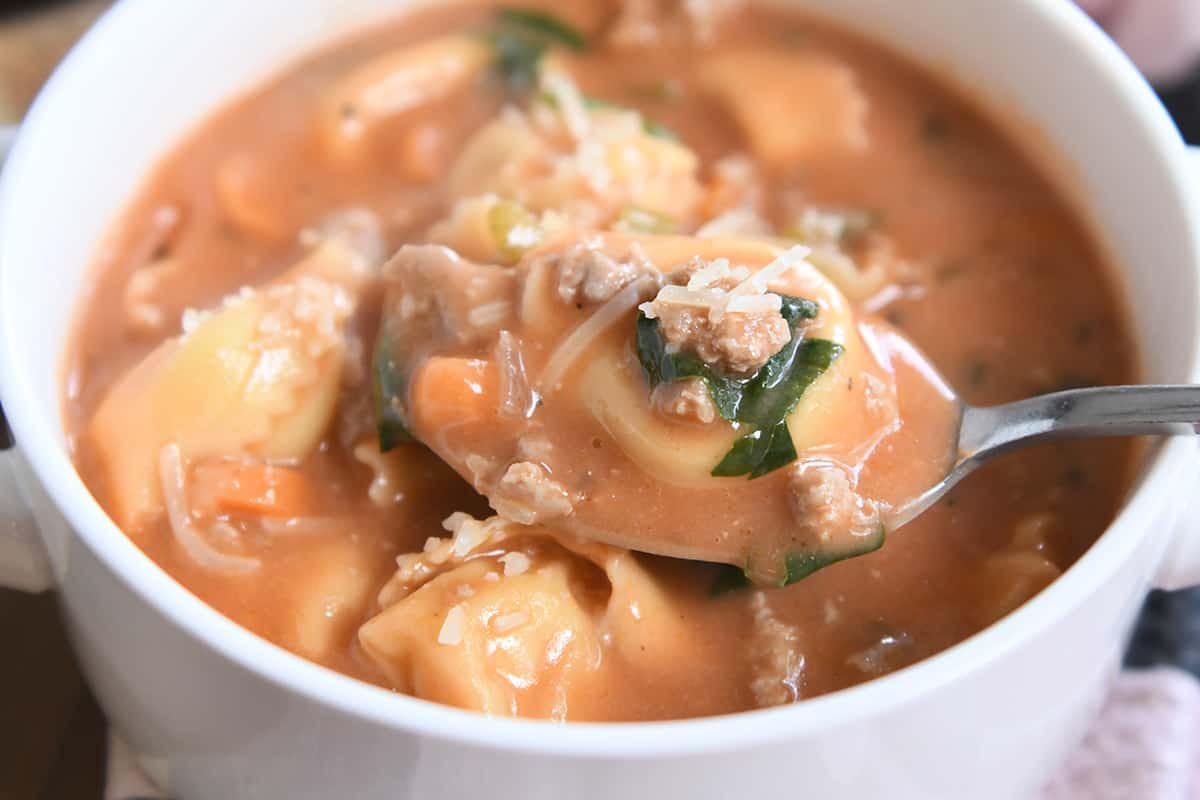 Creamy Tortellini Sausage Soup