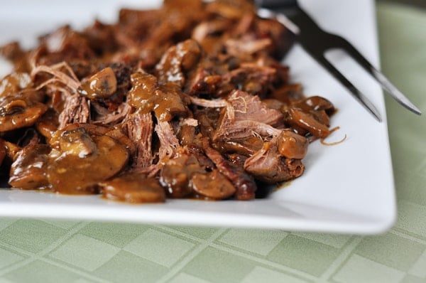 Delicious Braised Brisket with Mushrooms