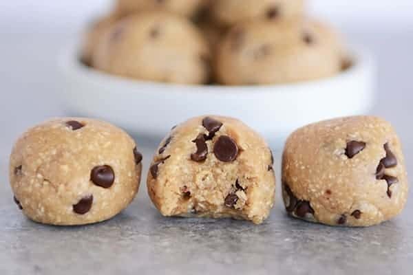 No-Bake Cookie Dough Bites {Gluten-Free, Dairy-Free, Egg-Free, Peanut-Free}