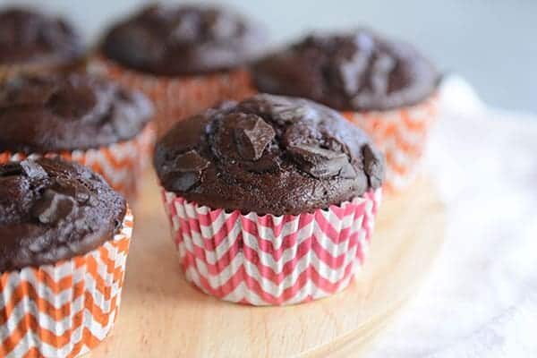 Double Chocolate Chunk Muffins