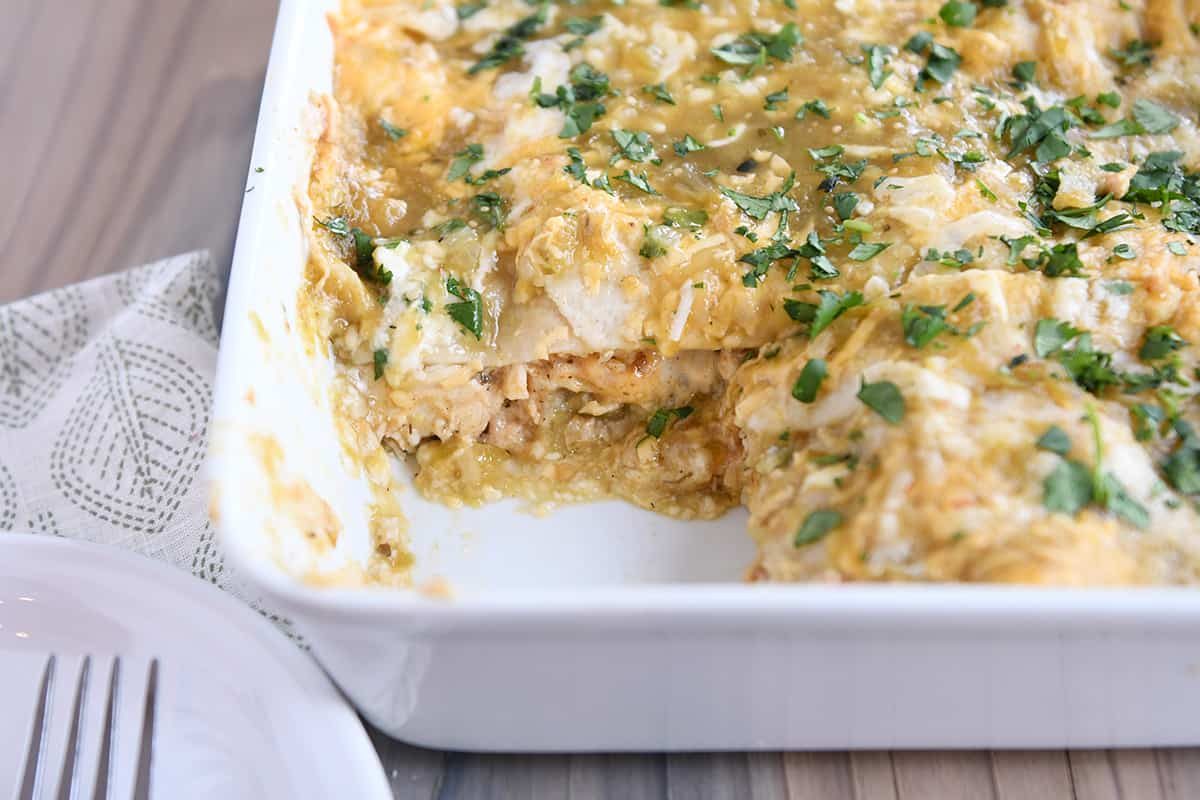Easy Chicken Enchilada Casserole