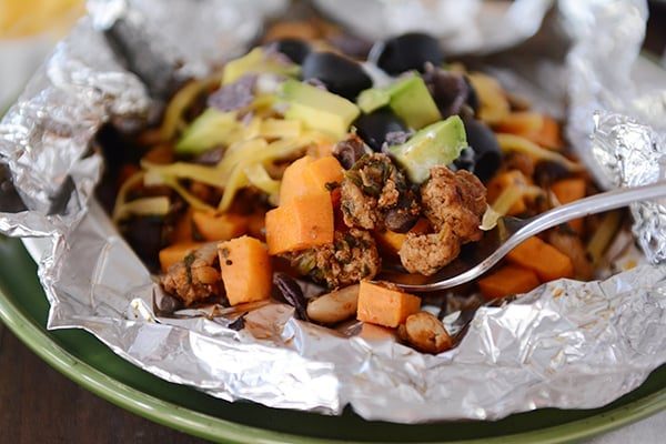 Foil Packet Sweet Potato Tacos