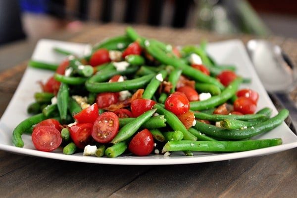 Fresh Green Bean Salad with Balsamic Dressing