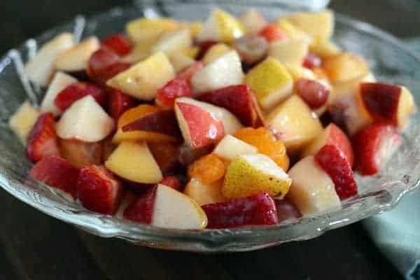 Fruit Salad with Glazed Dressing