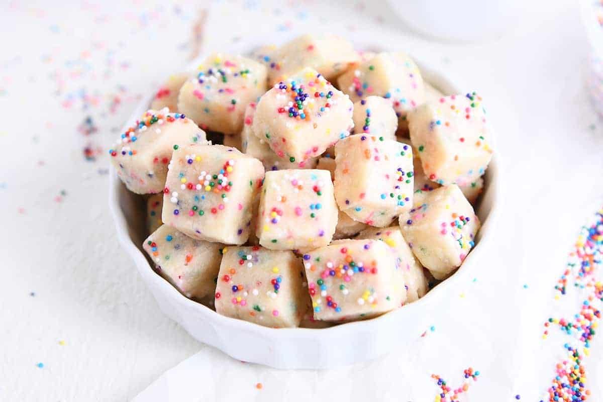 Funfetti Shortbread Bites