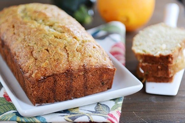 Glazed Orange Zucchini Bread