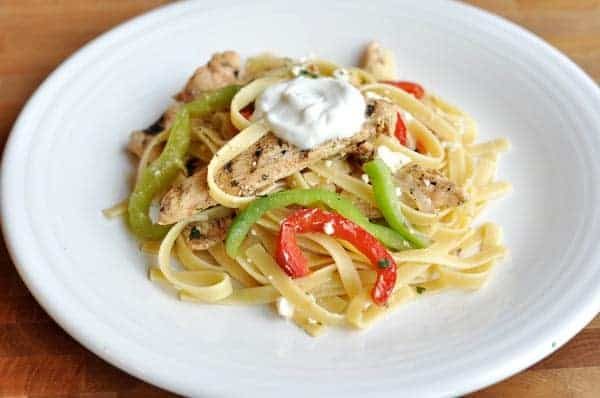Grilled Chicken Fajita Fettuccine