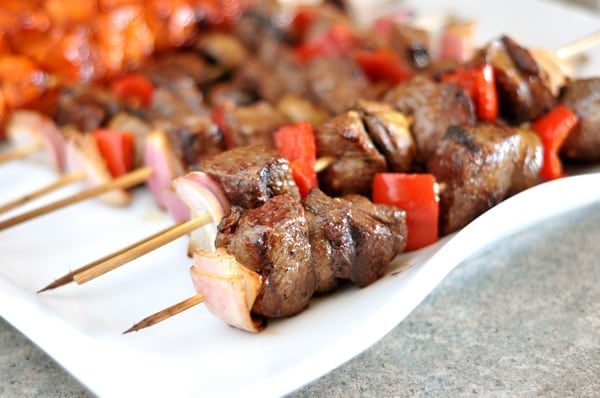 Grilled Steak and Veggie Kebabs