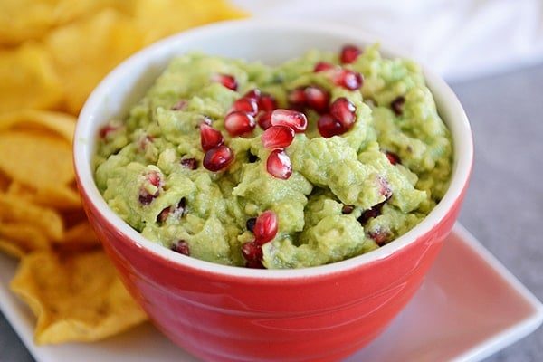Holiday Pomegranate Guacamole