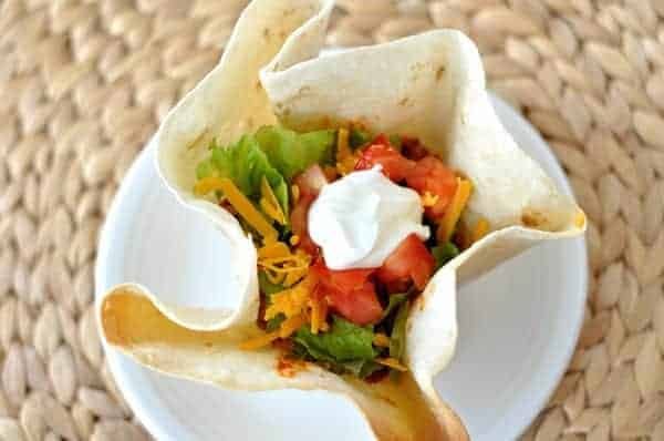 Homemade Taco Tortilla Bowls
