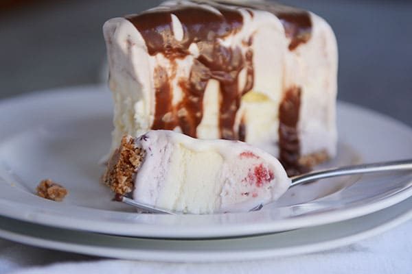 Ice Cream Cake with Sugar Cone Crust