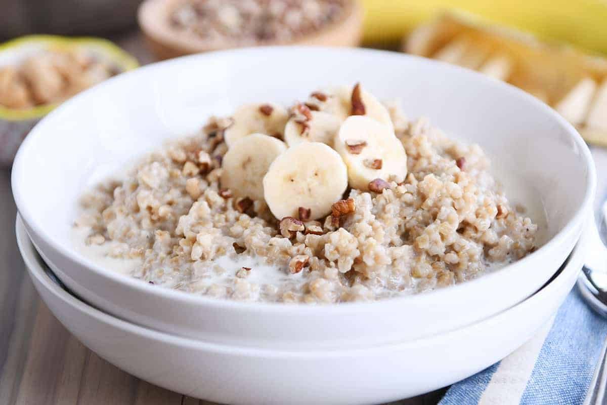 Instant Pot Banana Bread Steel Cut Oats