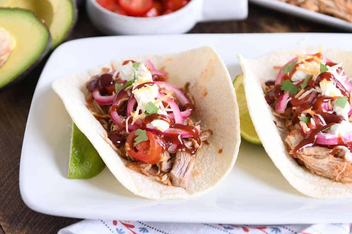 Instant Pot BBQ Pork Tacos