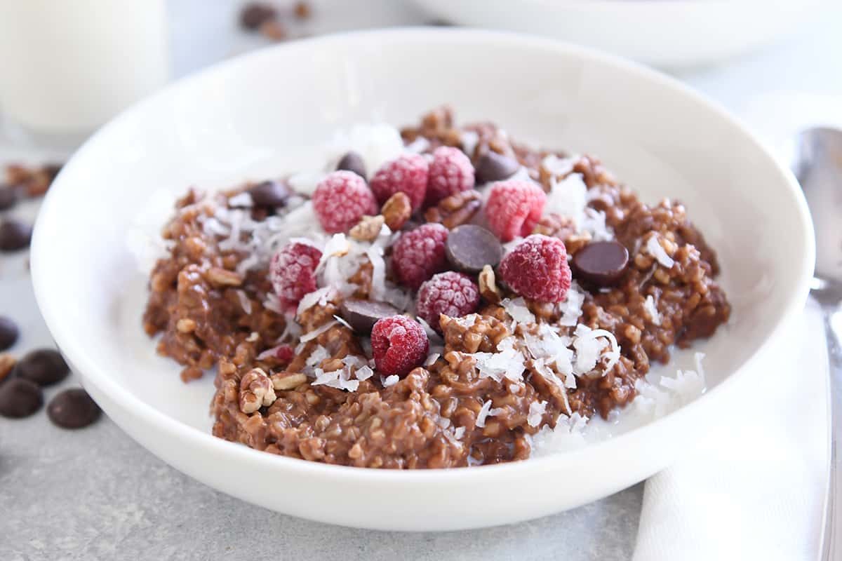 Instant Pot Double Chocolate Steel Cut Oats