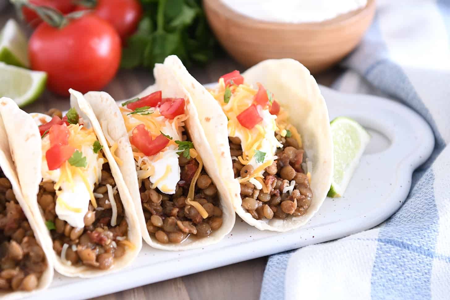 Instant Pot Lentil Tacos