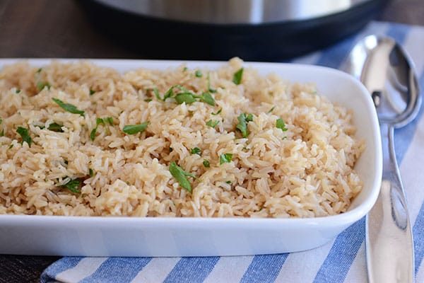 Instant Pot Brown Rice Pilaf