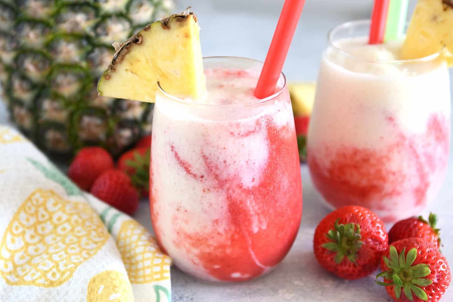 Lava Flow Hawaiian Tropical Drink {Non-Alcoholic}