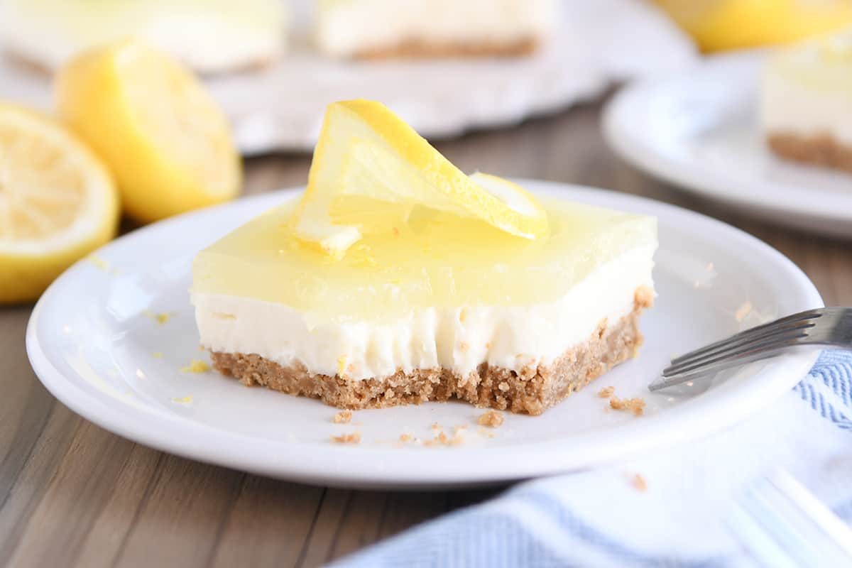 Lemon White Chocolate Cream Bars