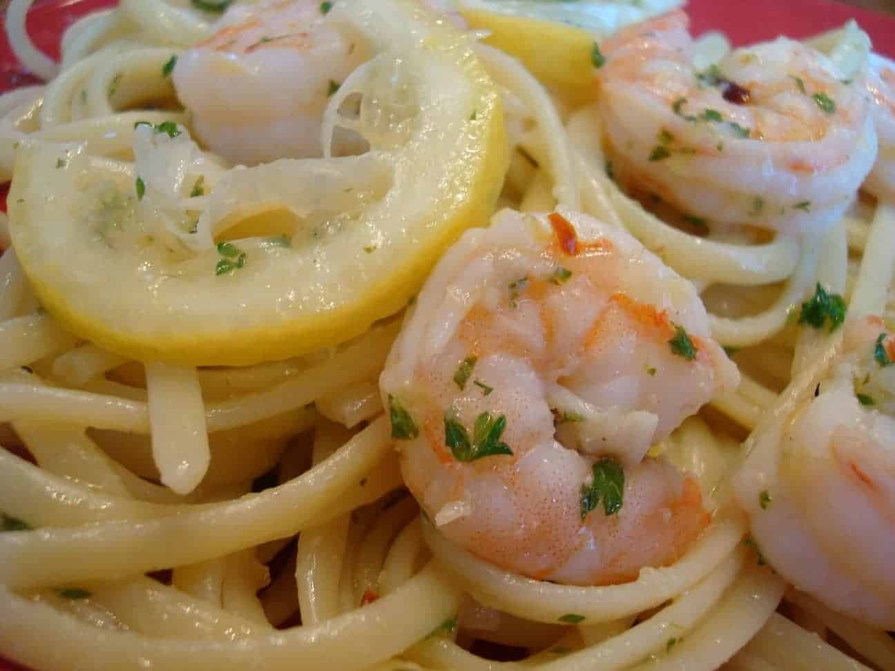 Linguine with Shrimp Scampi