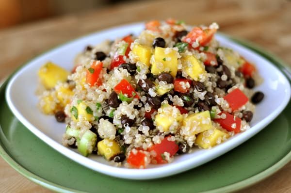 Mango and Black Bean Quinoa Salad
