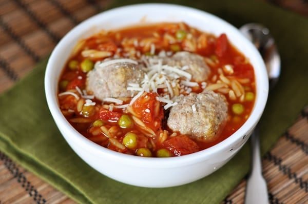 Meatball Soup with Pasta