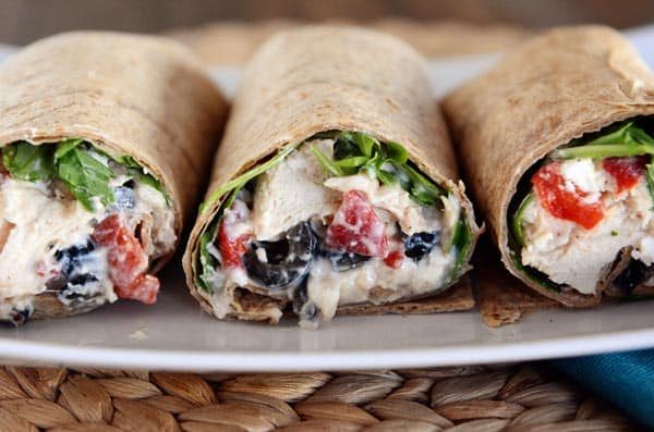 Mediterranean Chicken Wraps